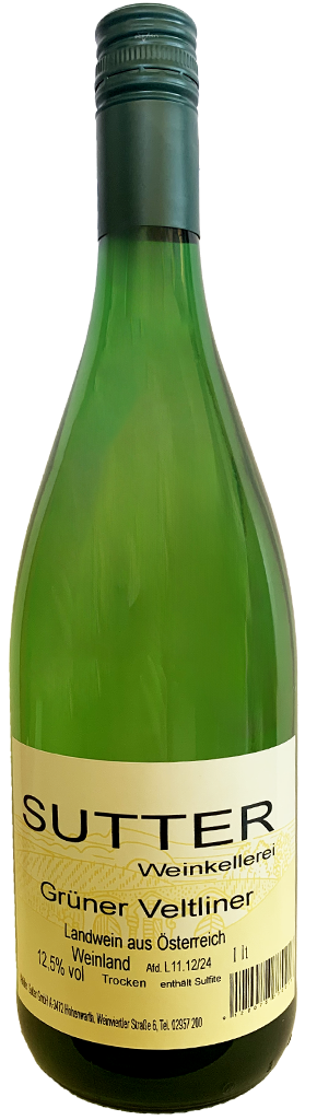 Weingut Sutter - Grüner Veltliner Landwein 1L.