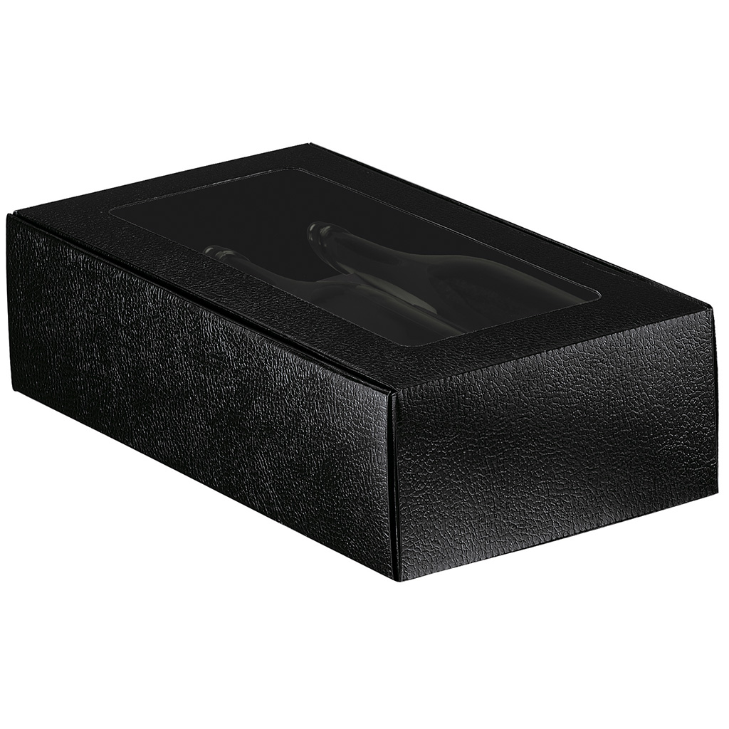 Gaveæske - Sort 2 fl. liggende