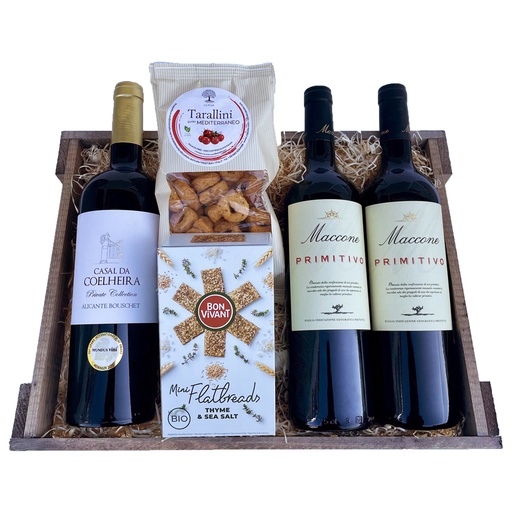 Gavekurv - Rødvin & Tapas
