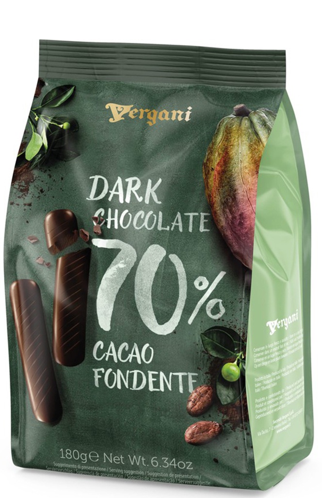 Vergani - Choco Sticks 70% Mørk Chokolade
