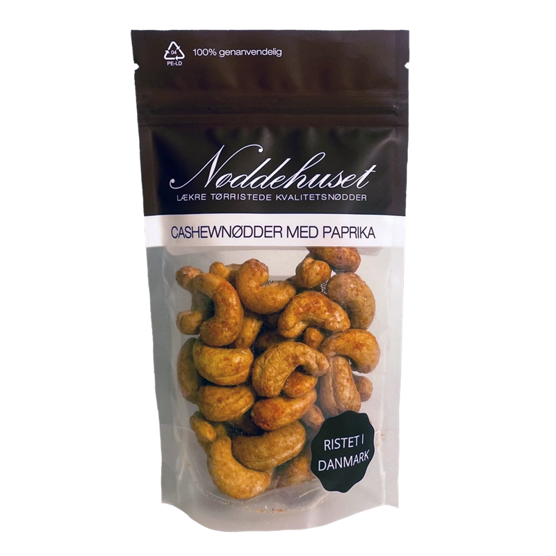 Nøddehuset - Cashewnødder med Paprika 