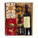 Julegave - 10 Delikatesser og Rødvin