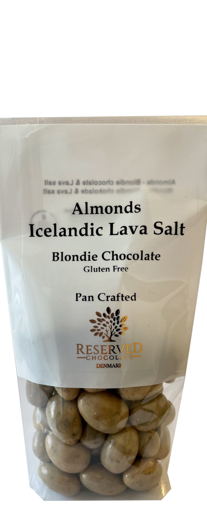 Reserved Chocolate - Almonds Icelandic Lava Salt