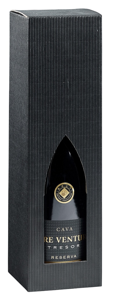 Gaveæske - Sort 1 fl. Magnum bølge