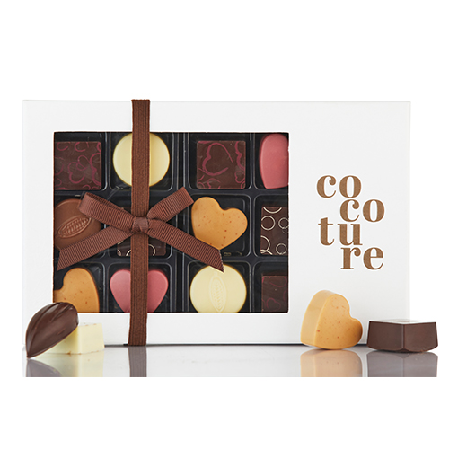Cocoture - 14 stk. Hvid Æske Fyldte Chokolader