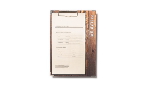 Menukort - Clipboard - A4 Maroon