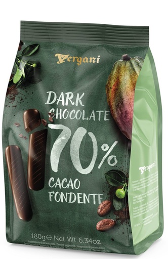 Vergani - Choco Sticks 70% Mørk Chokolade