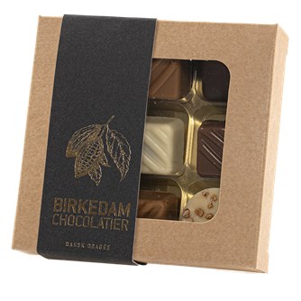 Birkedam - 9 stk chokolade