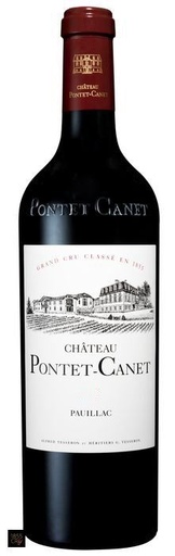 [Sælges kun i hele kasser 12 fl.] Château Pontet - Canet-Pauillac 2018 - 5. Cru Classé