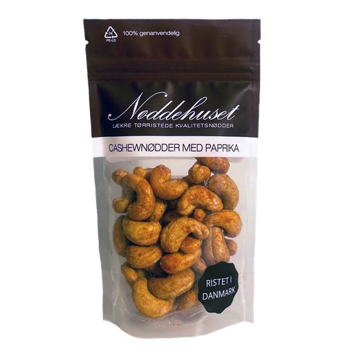 Nøddehuset - Cashewnødder med Paprika 