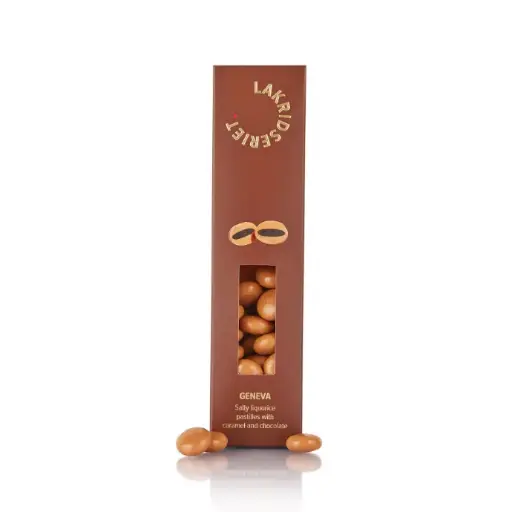 Lakridseriet - Geneva - Salmiakpastil med karamel og chokolade 