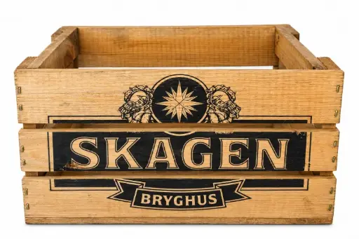 Skagen Bryghus - Gavekasse i Træ